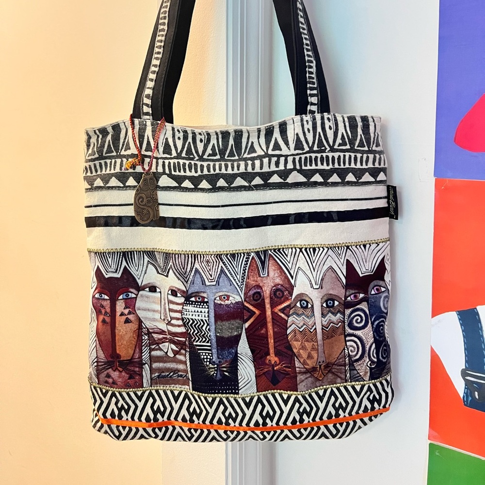 Laurel Burch Medium Cats Tote